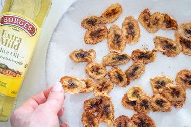 Sušené banány so škoricou z teplovzdušnej fritézy