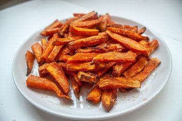Batátove hranolky z teplovzdušnej fritézy (na sladko)