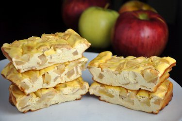 Jablkovo-proteínové cheesecake tyčinky