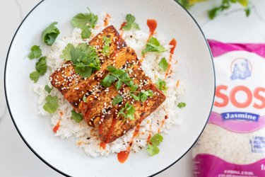 Kórejské tofu s jazmínovou ryžou