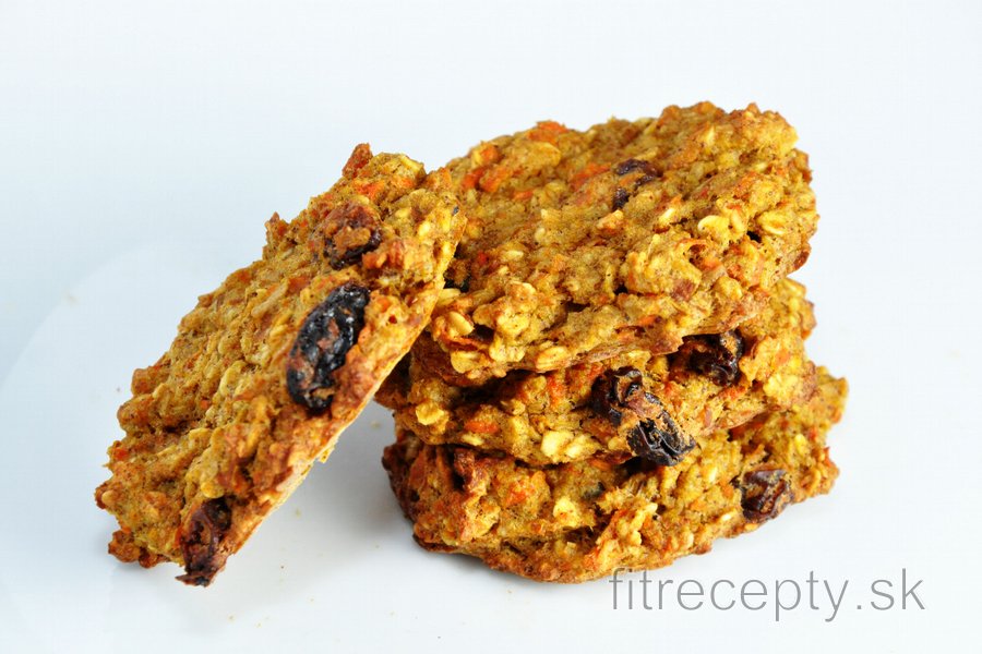Mrkvovo jablkové fit cookies alebo chlieb bez pridania múky, cukru a tuku