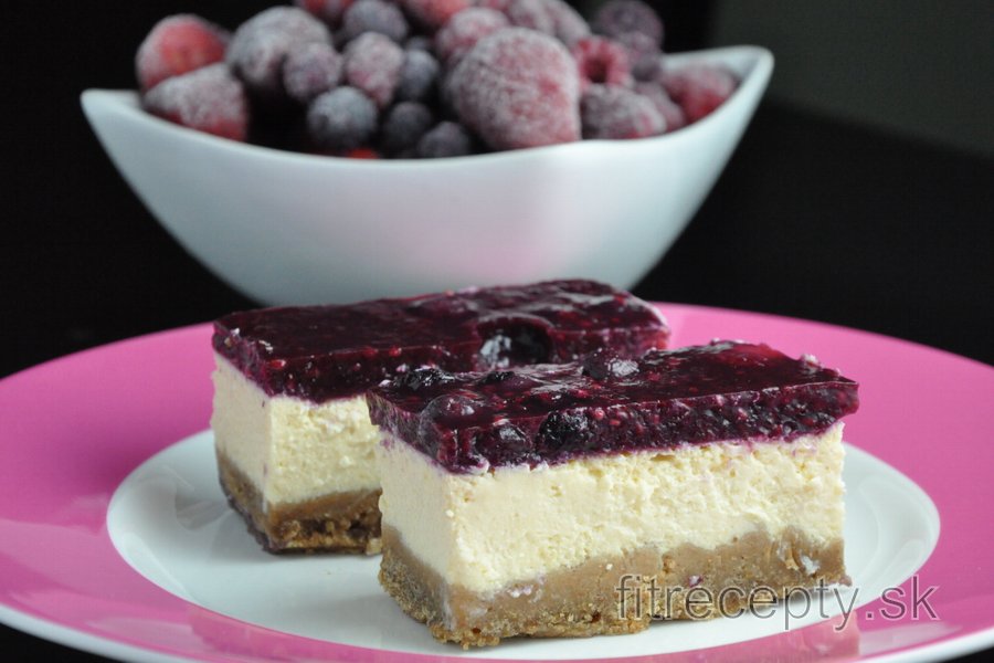 Fitness jogurtový cheesecake (bez múky a cukru)