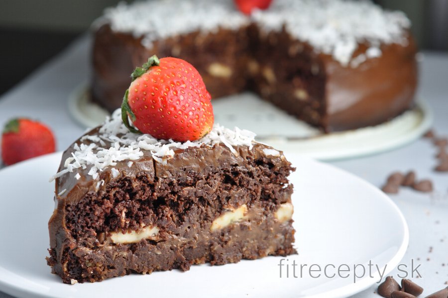 Zdravá čokoládová fitness torta "Čokoholik"
