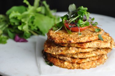 Fit syrovo tvarohové placky so šunkou alebo tuniakom