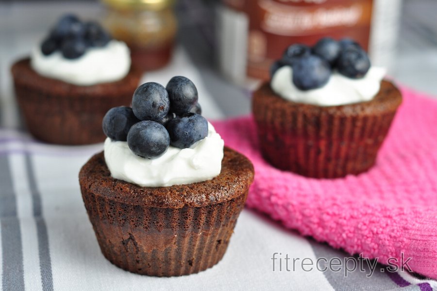 Zdravé kakaové muffiny z 5 ingrediencií - bez múky