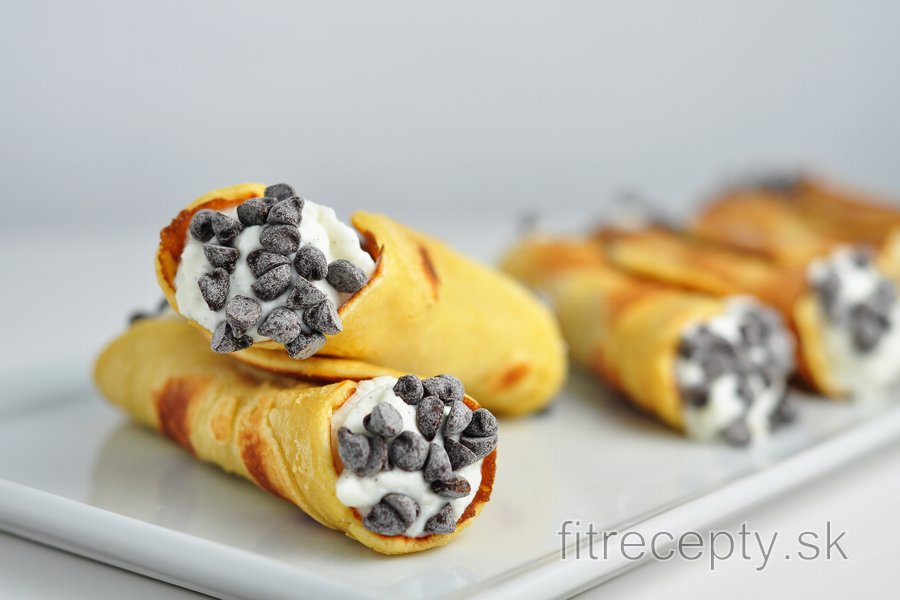 Zdravé proteínové cannoli lievance