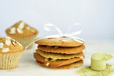 Matcha cookies so zeleným čajom