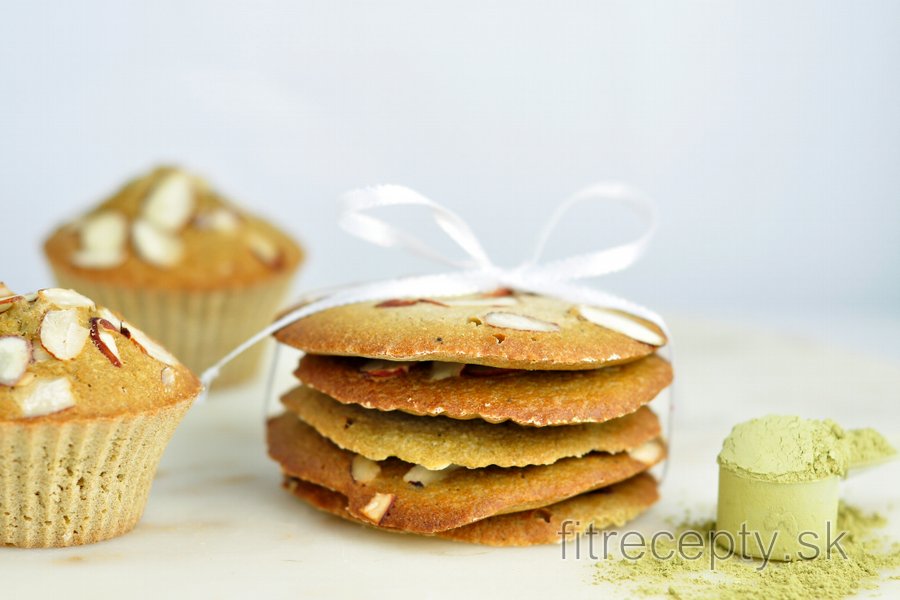 Matcha cookies so zeleným čajom