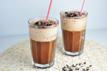 Osviežujúci mocha proteínový shake