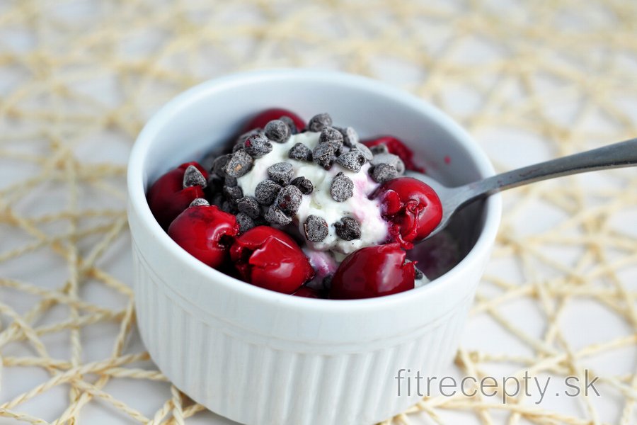 Ricotta s čerešňami a proteínom