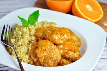 Kuracie prsia v pomarančovej omáčke s quinoou