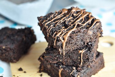 Bezlepkové fit brownies s orechovým maslom