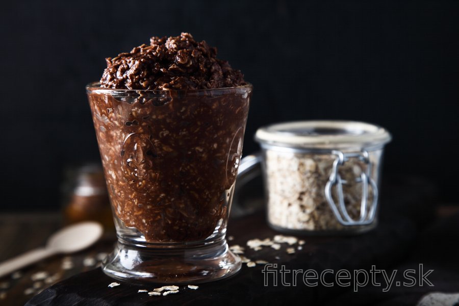 Rýchla ovsená kaša brownie