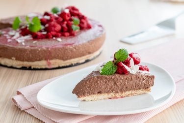 Nepečený fitness čokoládový cheesecake