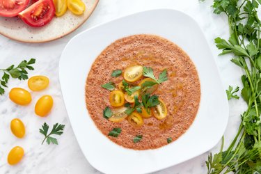 Jednoduchá gazpacho polievka - studená