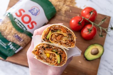 Burrito so zeleninou a hnedou ryžou