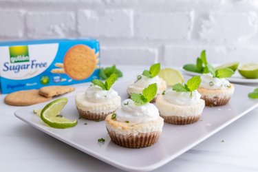 Mini limetkové cheesecakes bez cukru