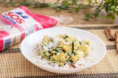Kuracie stehná na kokose s basmati ryžou