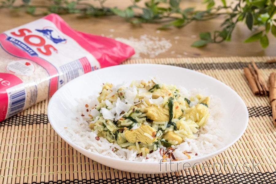 Kuracie stehná na kokose s basmati ryžou